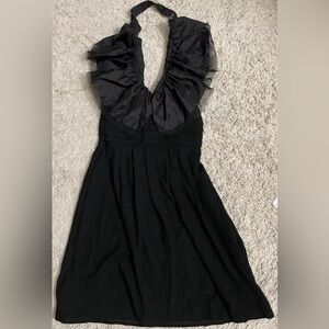 NU Mark Anthony black sleeveless halter stretchy dress XS extra small 0